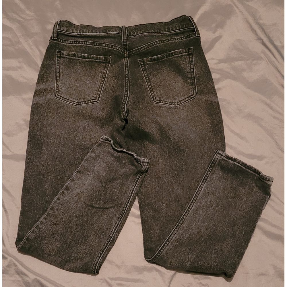 Old Navy Mid-Rise Boyfriend‎ Gray Denim Jeans Casual Relaxed Fit Size 4 - Picture 5 of 5